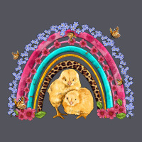 Easter Flowers And Butterfly With Chicks Rainbow Vintage Hoodie | Teevron