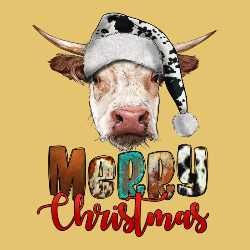 Merry Christmas Hereford Cow Premium Sweatshirt by RanaPortraitStore | Teevron