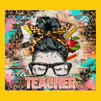 Teacher Messy Bun Tumbler Premium Hoodie | Teevron