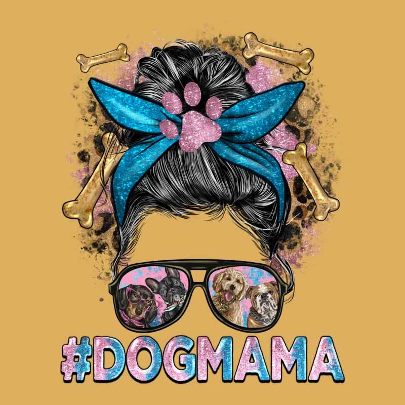 Dog Mama Messy Bun Premium Hoodie by BarkalooDesign | Teevron