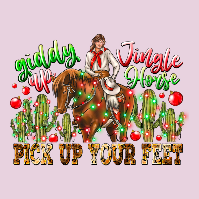 Giddy Up Jingle Horse Pick Up Your Feet Ladies Tee by CowhideDigitalArt | Teevron