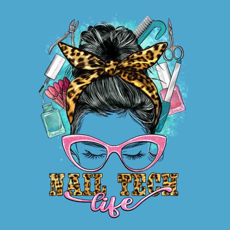 Nail Tech Life Messy Bun Premium Hoodie by BarkalooDesign | Teevron