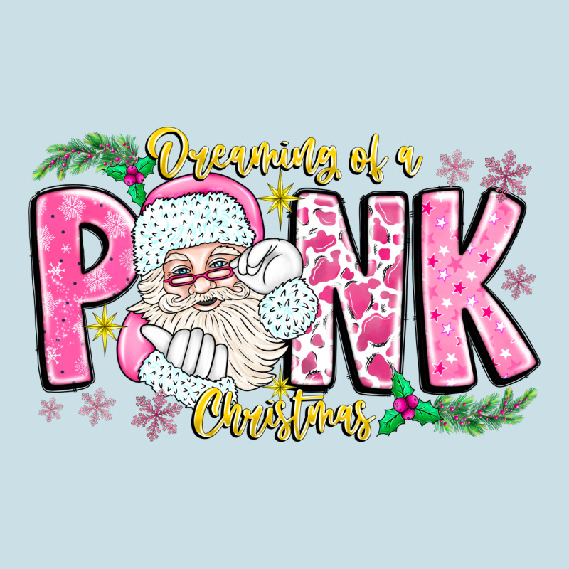 Dreaming Of A Pink Christmas Ladies Tee by CowhideDigitalArt | Teevron