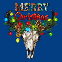 Merry Christmas Bull Skull Premium Sweatshirt | Teevron
