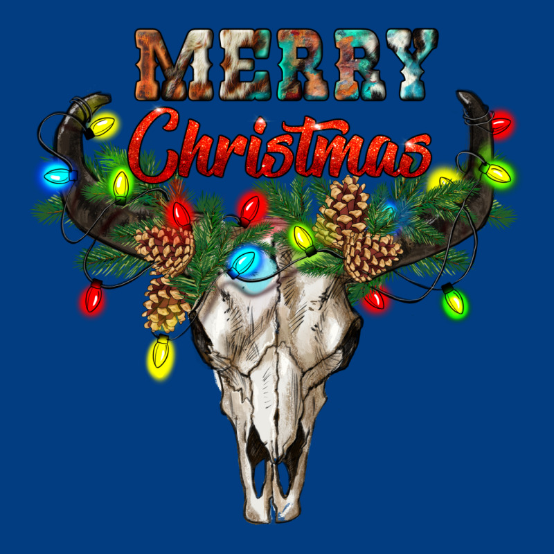 Merry Christmas Bull Skull Premium Sweatshirt by RanaPortraitStore | Teevron