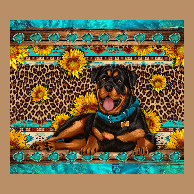 Rottweiler With Western Background Vintage Hoodie by Artiststas | Teevron