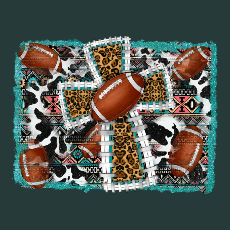 Football Cross Aztec Leopard Background Premium Sweatshirt by RanaPortraitStore | Teevron