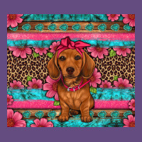 Dachshund Puppy Floral Vintage Hoodie | Teevron