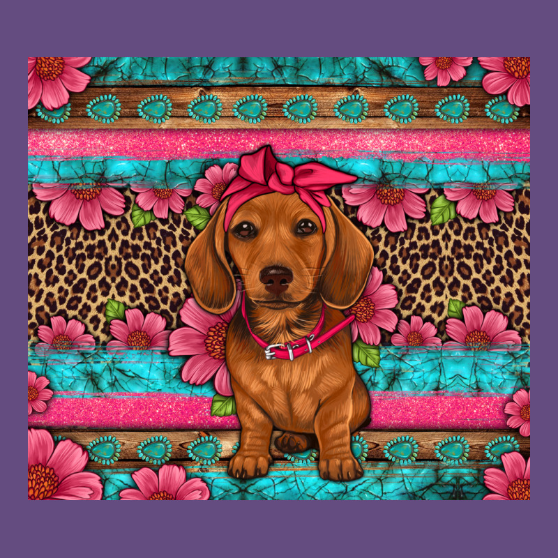 Dachshund Puppy Floral Vintage Hoodie by Artiststas | Teevron