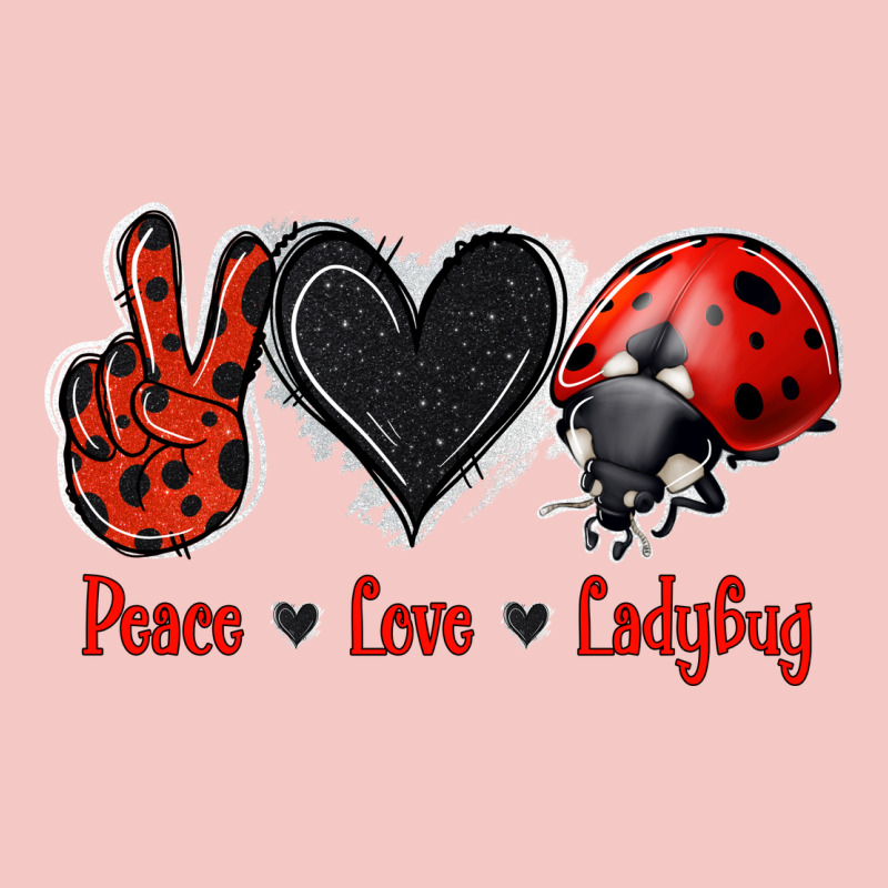 Peace Love Ladybug Urban Heavy Tee by Jasminsmagicworld | Teevron