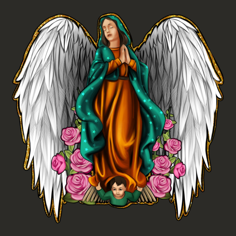 Angel Wing Lady Of Guadalupe Heavy Core Tee by Jasminsmagicworld | Teevron