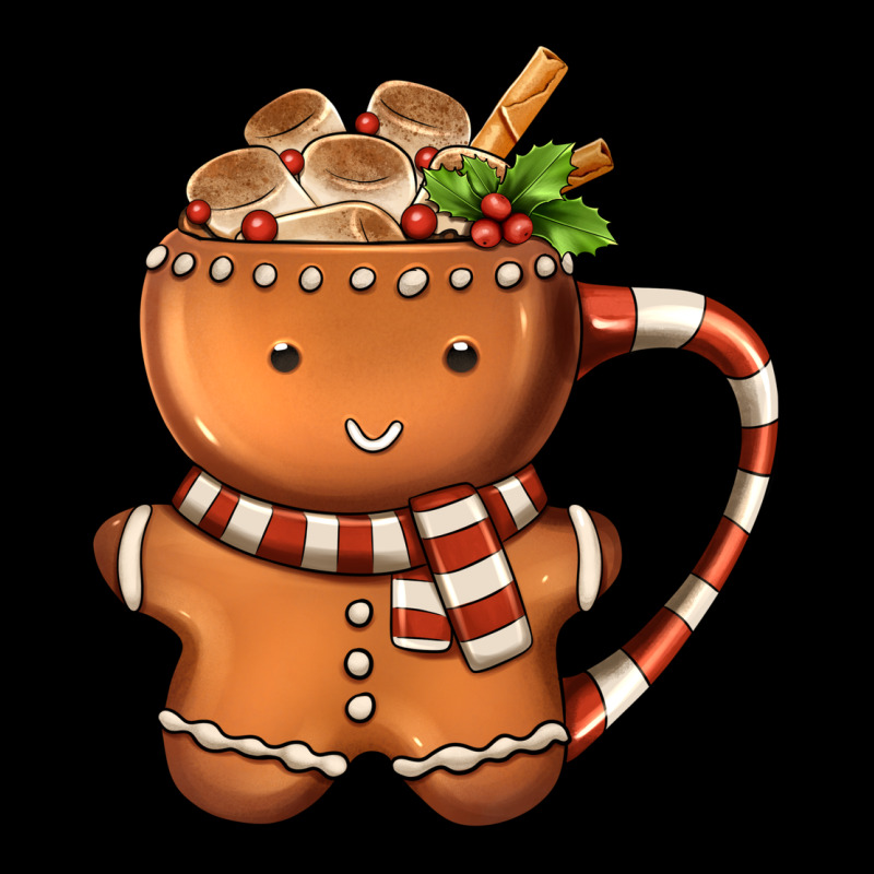 Gingerbread Cookie Man Hot Cocoa Coffee Premium Tee by FaDigitalArtStudio | Teevron