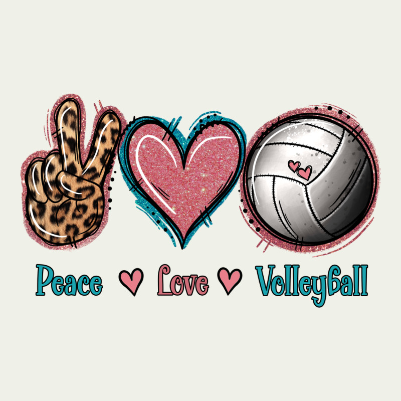 Peace Love Volleyball Urban Heavy Tee by Jasminsmagicworld | Teevron