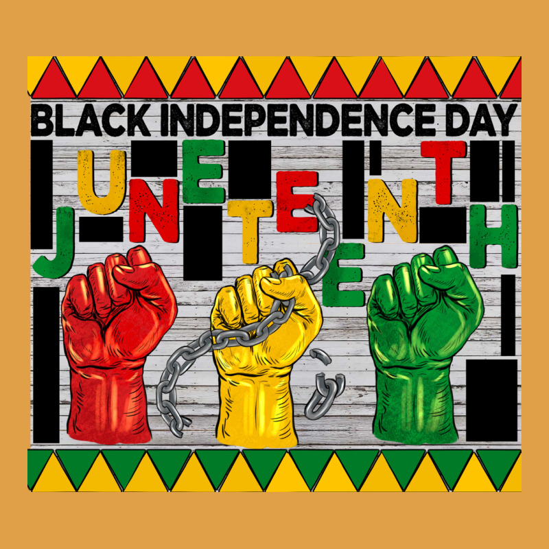 Black Independence Day Juneteenth Tumbler Premium Hoodie by BarkalooDesign | Teevron