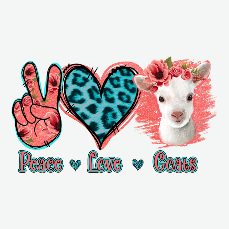 Peace Love Goats Urban Heavy Tee by Jasminsmagicworld | Teevron