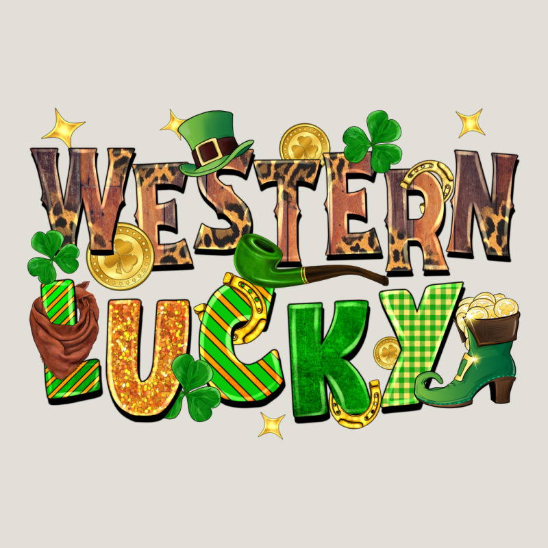 Western Lucky St. Patricks Day Heavy Core Tee by FaDigitalArtStudio | Teevron