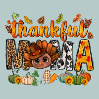Thankful Mama And Turkey Bbs Heavy Core Tee | Teevron
