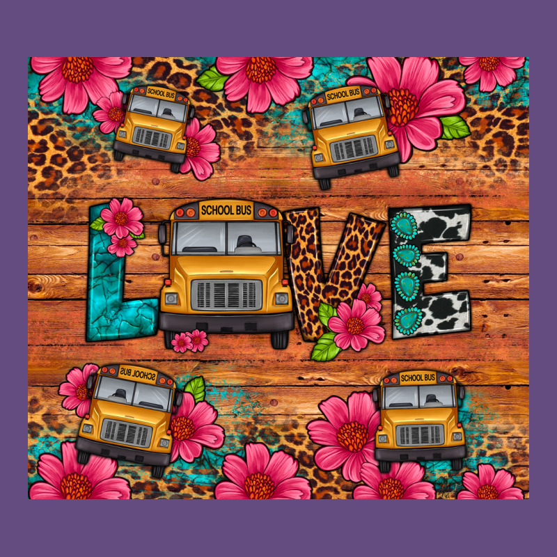Love School Bus Leopard Vintage Hoodie by Artiststas | Teevron