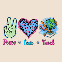 Peace Love Teach Urban Heavy Tee | Teevron