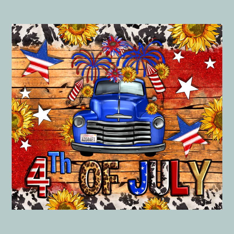 Fourth Of July Truck Heavy Core Tee by FaDigitalArtStudio | Teevron