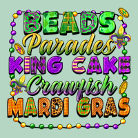 Beads Parades King Cake Crawfish Mardi Gras Classic Tee | Teevron