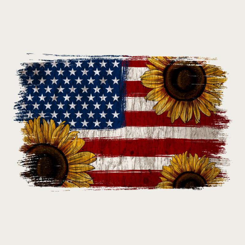 Distressed Yellow Sunflower American Flag Zipper Hoodie by Jasminsmagicworld | Teevron
