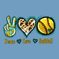 Peace Love Softball Urban Heavy Tee | Teevron