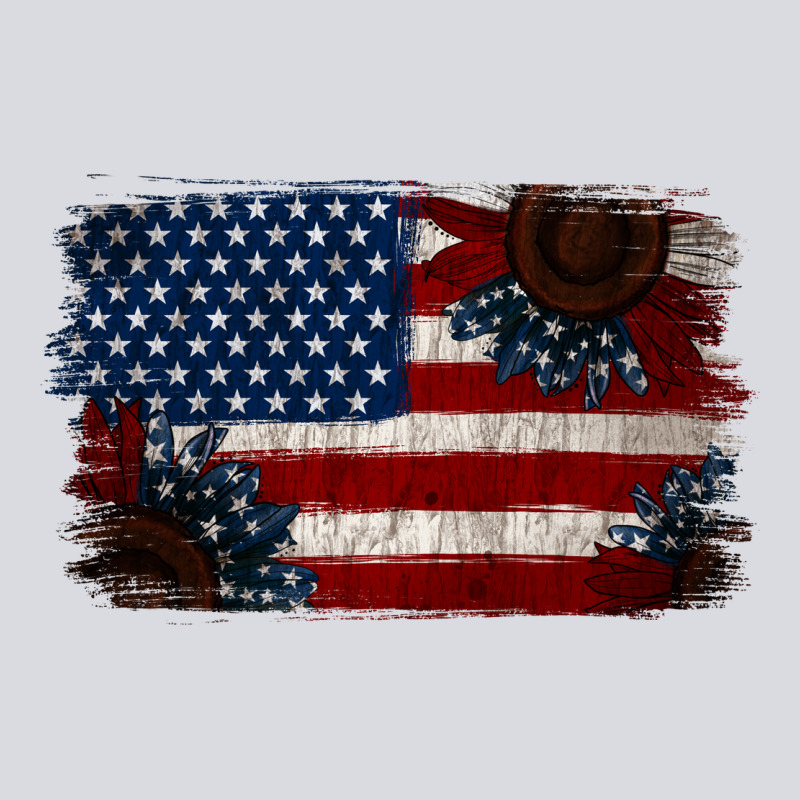 Distressed Sunflower American Flag Zipper Hoodie by Jasminsmagicworld | Teevron