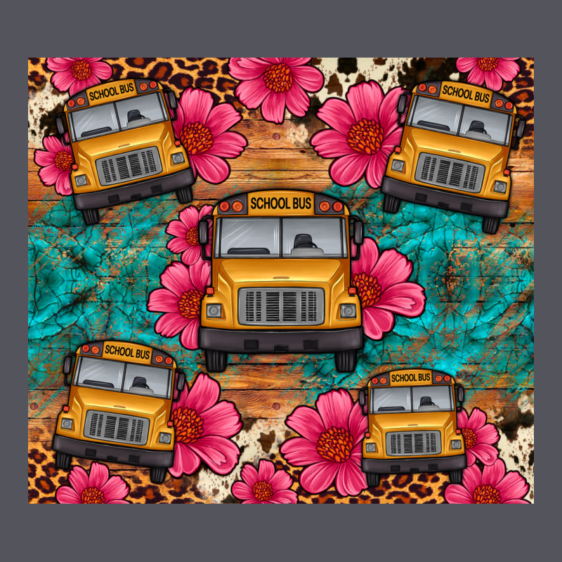 School Bus Leopard Cowhide Vintage Hoodie by Artiststas | Teevron