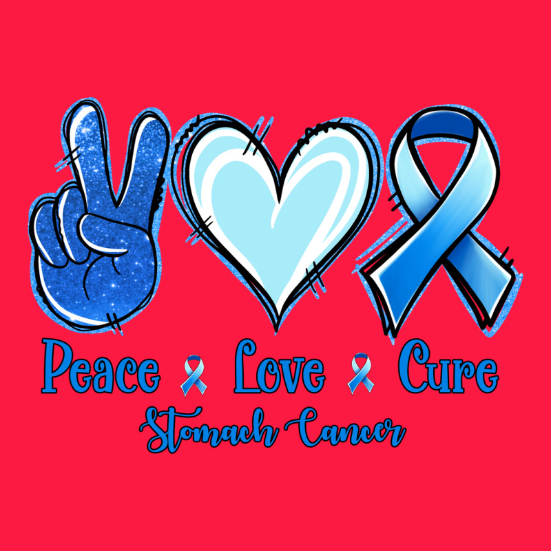 Peace Love Cure Stomach Cancer Zipper Hoodie by Jasminsmagicworld | Teevron