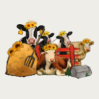Cows With Sunflower Headbands Zipper Hoodie | Teevron
