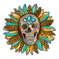 sunflower with skull | Teevron