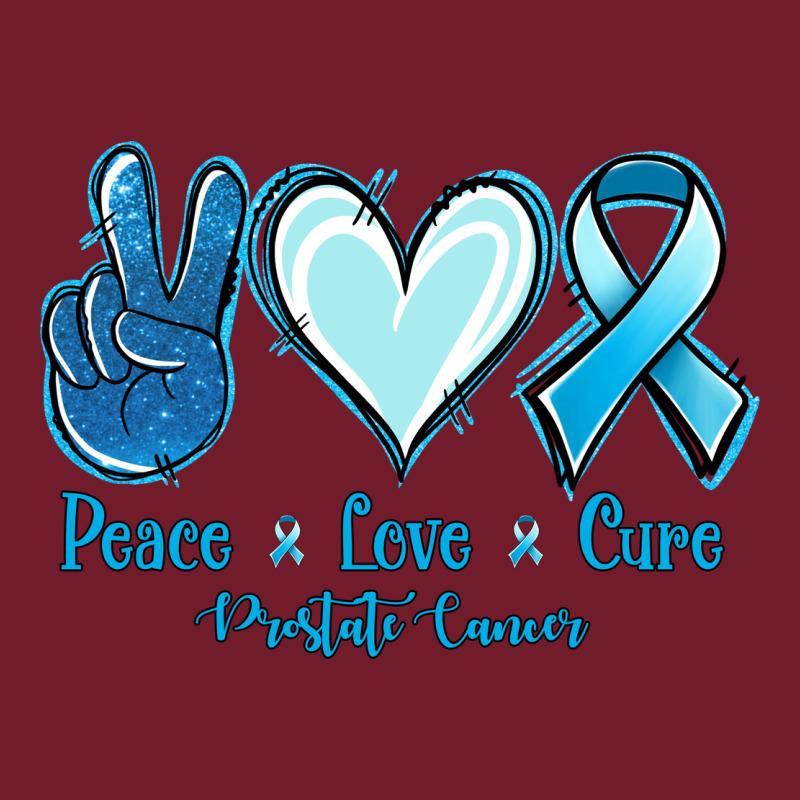 Peace Love Cure Prostate Cancer Zipper Hoodie by Jasminsmagicworld | Teevron