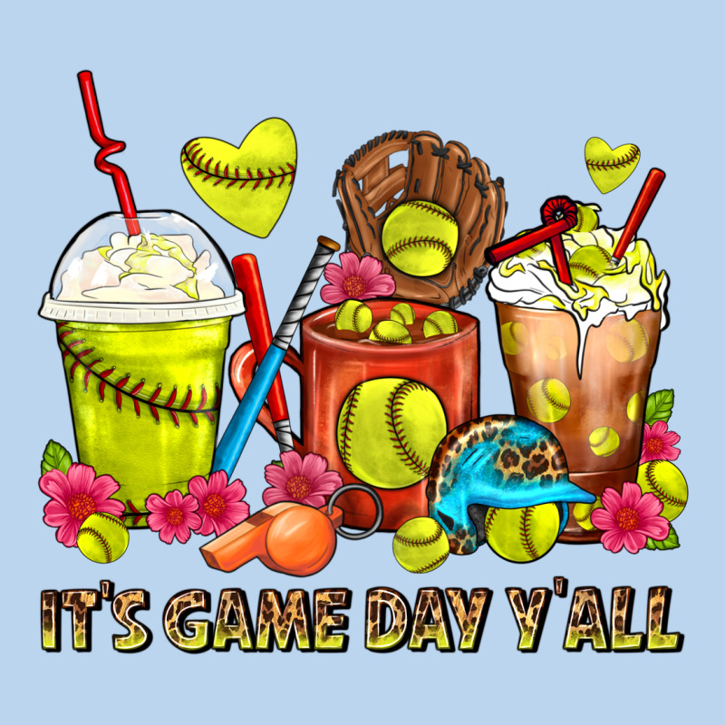 It's Game Day Y'all Softball Coffee Cups Classic Tee by FaDigitalArtStudio | Teevron