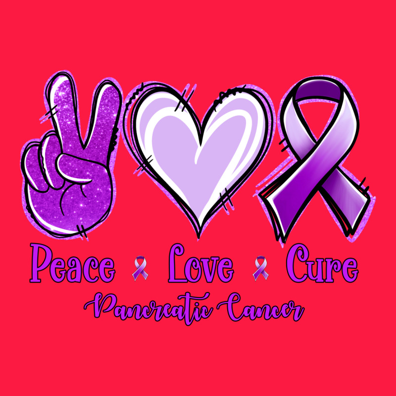 Pace Love Cure Pancreatic Cancer Zipper Hoodie by Jasminsmagicworld | Teevron