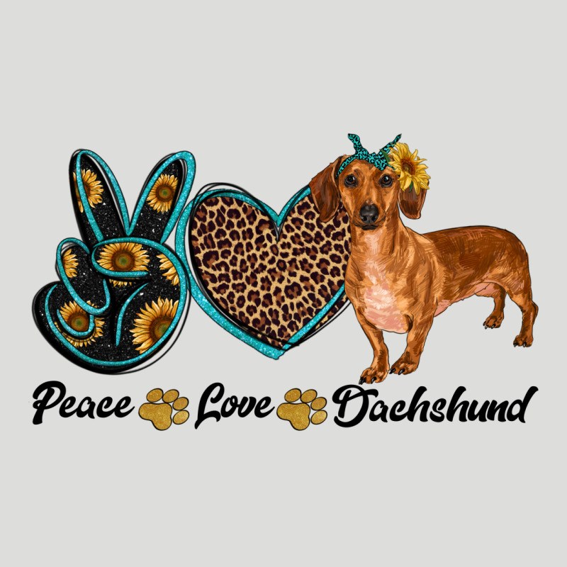 Peace Love Dachshund Zipper Hoodie by RanaPortraitStore | Teevron
