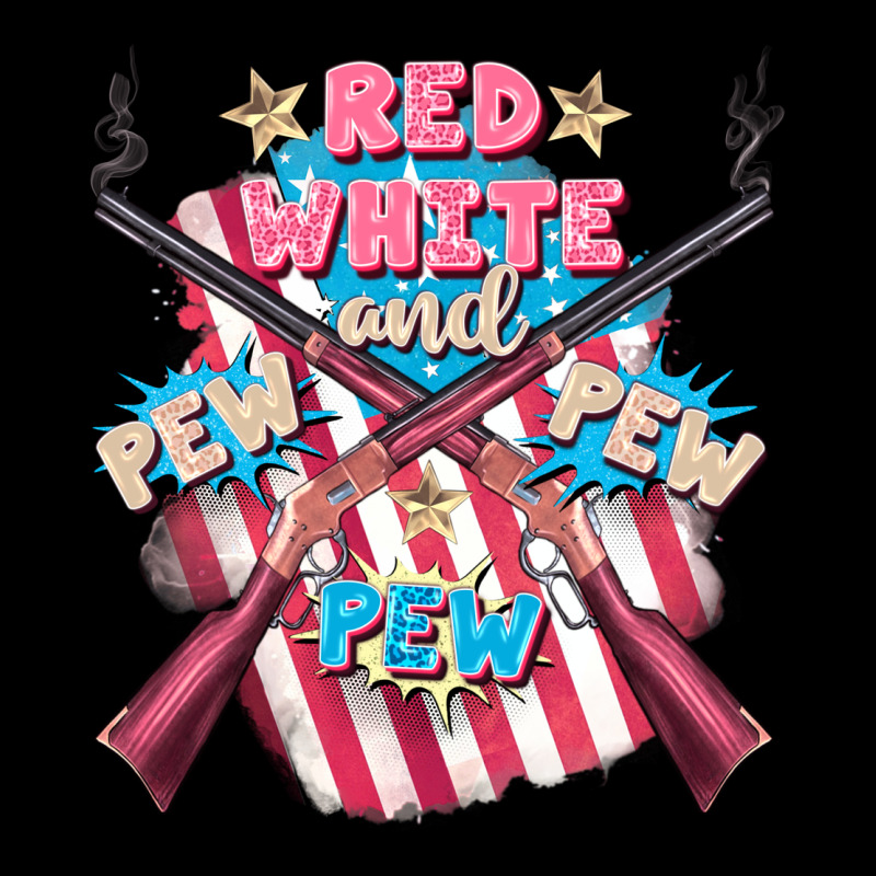 Red White And Pew Pew Pew Heavy Core Tee by FaDigitalArtStudio | Teevron