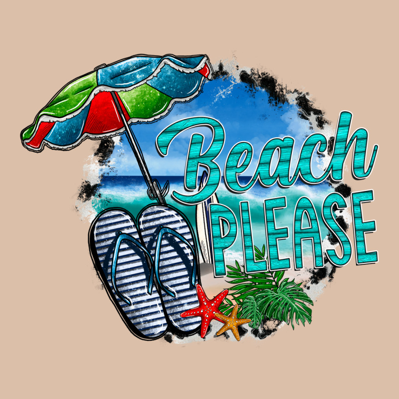 Beach Please Urban Heavy Tee by CowhideDigitalArt | Teevron