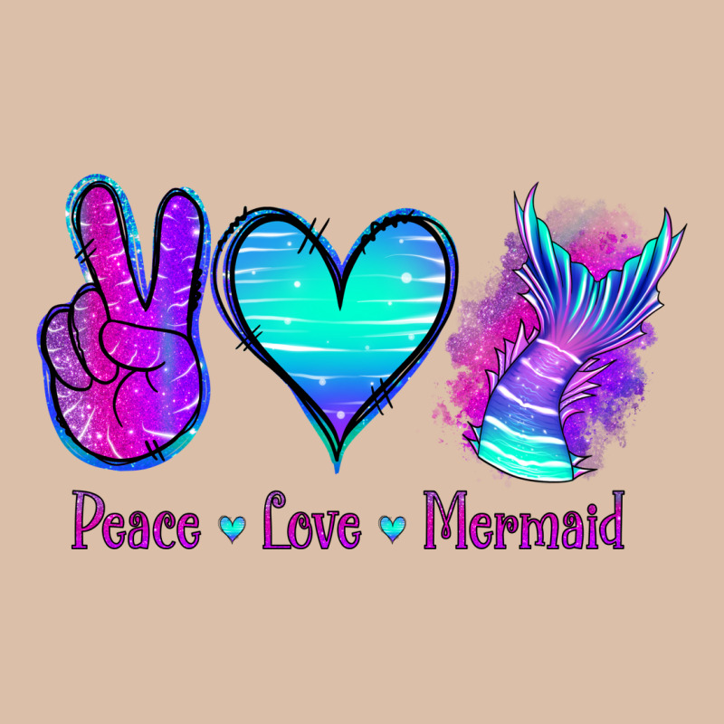 Peace Love Mermaid Urban Heavy Tee by Jasminsmagicworld | Teevron