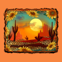 Western Desert Sunset Background Premium Sweatshirt | Teevron