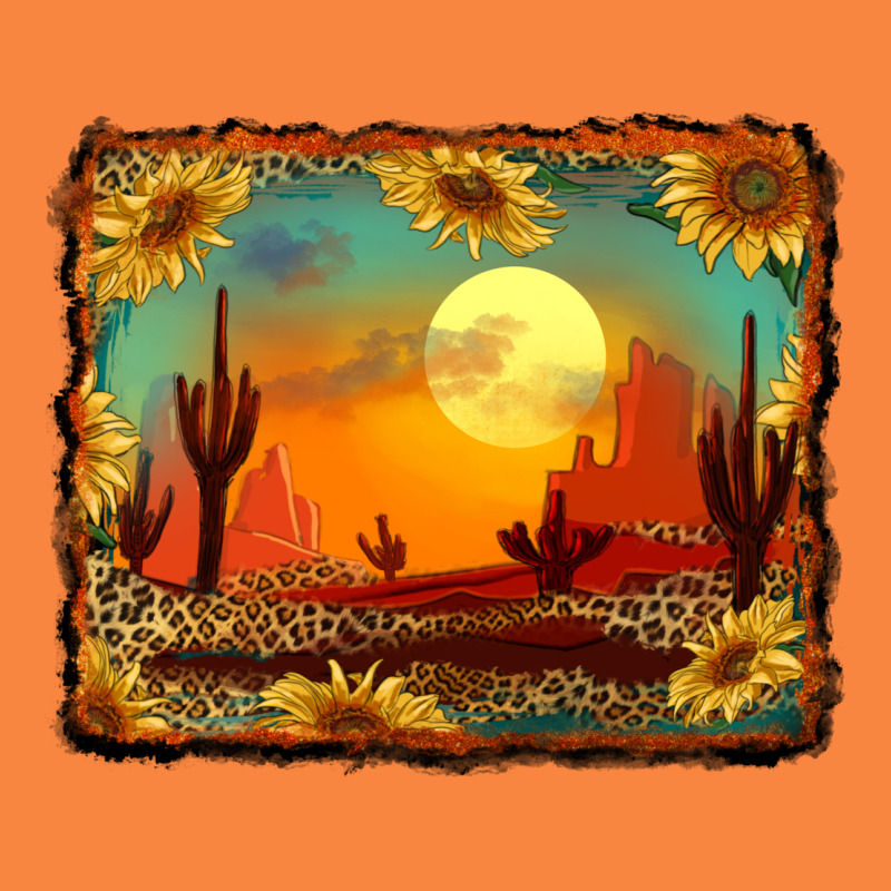 Western Desert Sunset Background Premium Sweatshirt by RanaPortraitStore | Teevron