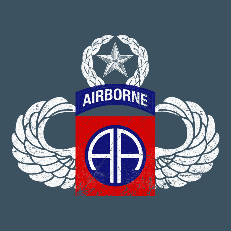 82nd Airborne Div Parachutist Wings And Patch - Distressed Urban Heavy Tee by baoMotion | Teevron