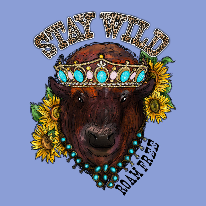Turquoise Bison Long Sleeve Tee by RacoonDesign | Teevron