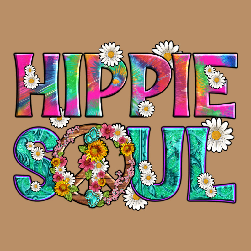 Hippie Soul With Tie Dye And Flowers Vintage Hoodie by Artiststas | Teevron