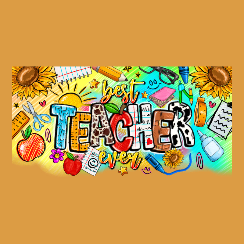 Best Teacher Ever Urban Heavy Tee by CowhideDigitalArt | Teevron