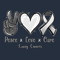 Peace Love Cure Lung Cancer Zipper Hoodie | Teevron