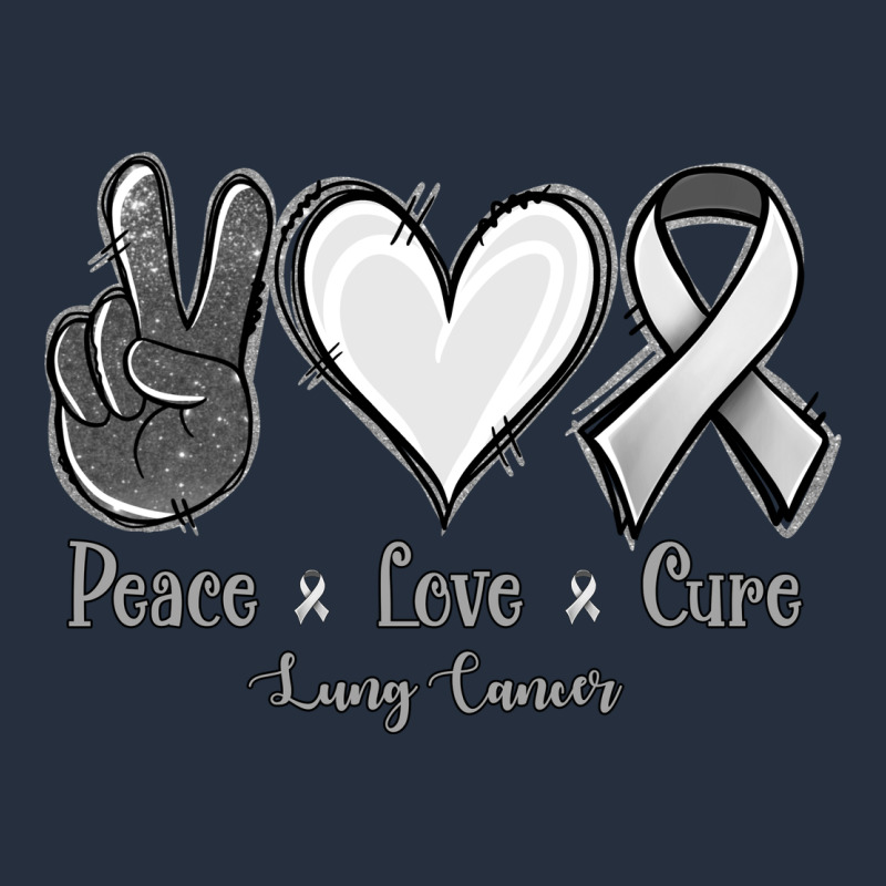 Peace Love Cure Lung Cancer Zipper Hoodie by Jasminsmagicworld | Teevron
