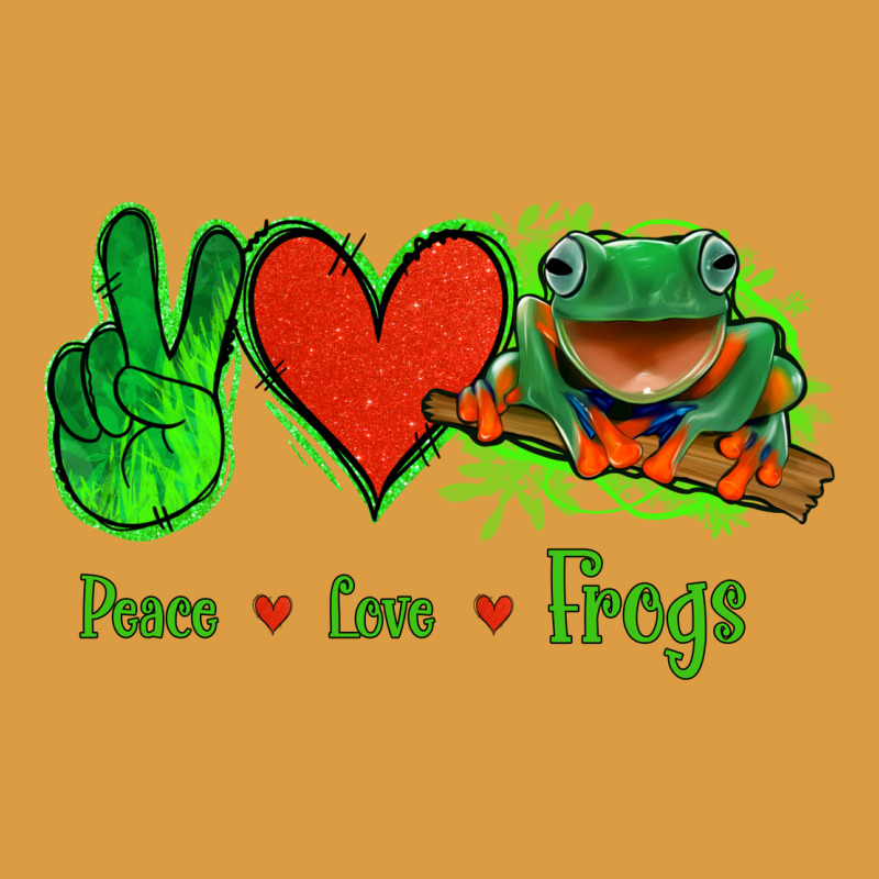 Peace Love Frogs Urban Heavy Tee by Jasminsmagicworld | Teevron