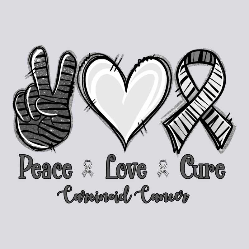 Peace Love Cure Carcinoid Cancer Zipper Hoodie by Jasminsmagicworld | Teevron