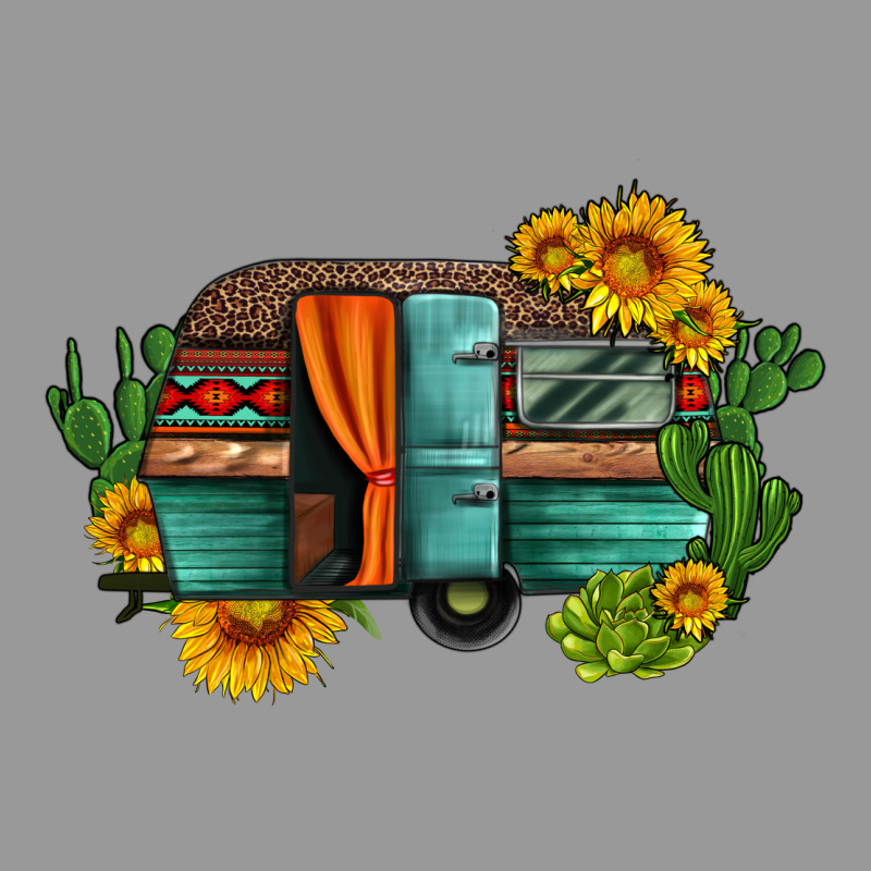 Caravan Sunflowers And Cactus Vintage Hoodie by Artiststas | Teevron